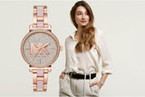  Shop Authentic Michael Kors Sofie Quartz Crystals Crystals Rose Gold Dial Rose Gold Steel Strap Watch For Women - MK4336 - Luxxuri