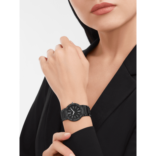  Shop Authentic Bvlgari Bvlgari Lady Black Dial Black Steel Strap Watch for Women - BVLGARI103557 - Luxxuri