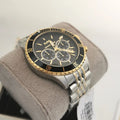  Shop Authentic Michael Kors Bayville Chronograph Black Dial Two Tone Steel Strap Watch For Women - MK8872 - Luxxuri