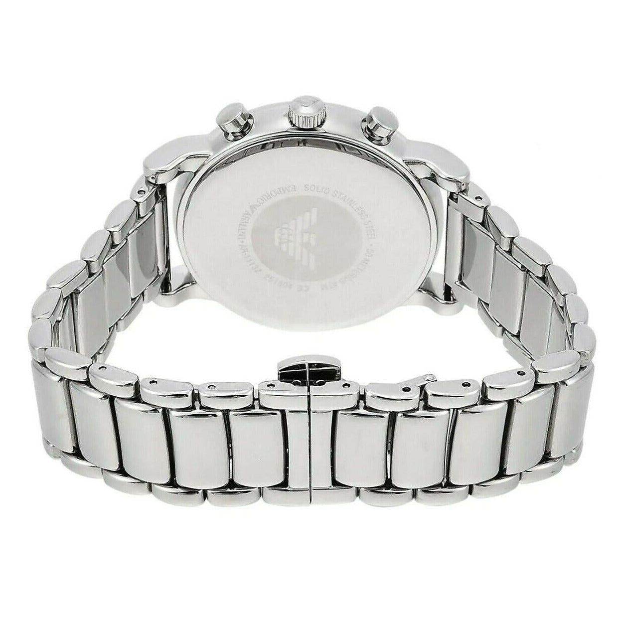  Shop Authentic Emporio Armani Luigi Chronograph Blue Dial Silver Steel Strap Watch For Men - AR11132 - Luxxuri