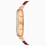  Shop Authentic Swarovski Era Journey Red Dial Red Leather Strap Watch for Women - 5416701 - Luxxuri
