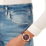  Shop Authentic Swarovski Era Journey Red Dial Red Leather Strap Watch for Women - 5416701 - Luxxuri