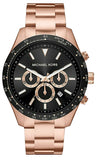  Shop Authentic Michael Kors Layton Chronograph Black Dial Rose Gold Steel Strap Watch For Men - MK8824 - Luxxuri