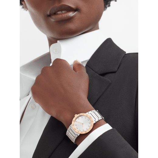  Shop Authentic Bvlgari Bvlgari Bvlgari Lady Diamonds Silver Dial Silver Steel Strap Watch for Women - BVLGARI103577 - Luxxuri