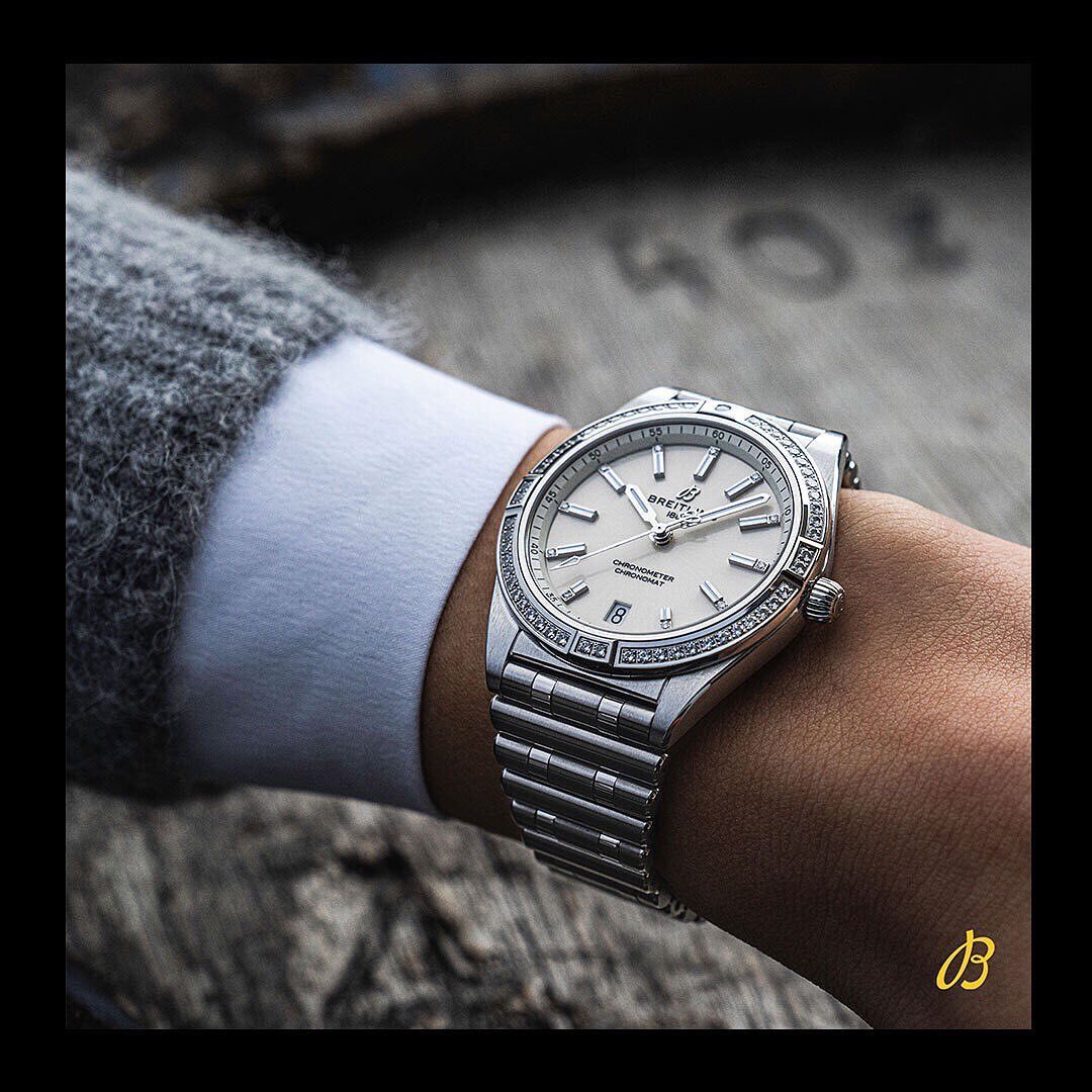  Shop Authentic Breitling Chronomat Automatic 36 White Dial Silver Steel Strap Watch for Women - A10380101A2A1 - Luxxuri