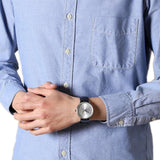  Shop Authentic Calvin Klein High Noon Quartz White Dial Black Leather Strap Watch for Men - K8M211C6 - Luxxuri