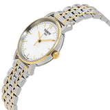 Shop Authentic Tissot T Classic Everytime Small White Dial Two Tone Mesh Bracelet Watch For Women - T109.210.22.031.00 - Luxxuri