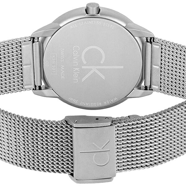  Shop Authentic Calvin Klein Minimal Grey Dial Silver Mesh Bracelet Watch for Men - K3M52154 - Luxxuri
