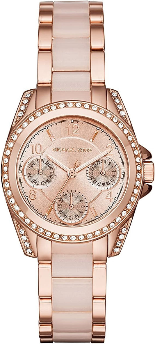 Shop Authentic Michael Kors Blair Rose Gold Dial Two Tone Steel Strap Watch for Women - MK6175 - Luxxuri