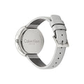  Shop Authentic Calvin Klein Chic Silver Dial White Leather Strap Watch for Women - K7N23UP8 - Luxxuri