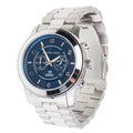  Shop Authentic Michael Kors Stop Hunger Chronograph Blue Dial Silver Steel Strap Watch for Men - MK8314 - Luxxuri