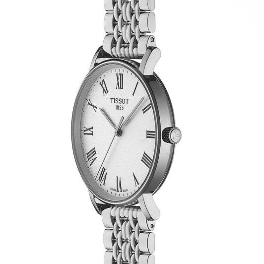  Shop Authentic Tissot T Classic Everytime White Dial Silver Mesh Bracelet Watch For Men - T109.410.11.033.00 - Luxxuri