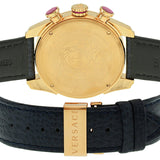  Shop Authentic Versace V-Ray Blue Chronograph Blue Dial Blue Leather Strap Watch for Men - VDB030014 - Luxxuri