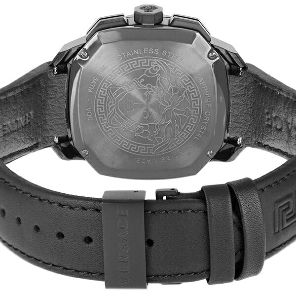  Shop Authentic Versace Dylos Chronograph Black Dial Black Rubber Strap Watch for Men - VQC020015 - Luxxuri