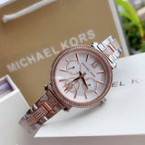  Shop Authentic Michael Kors Sofie Chronograph White Dial Two Tone Steel Strap Watch For Women - MK4353 - Luxxuri