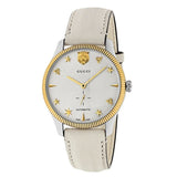  Shop Authentic Gucci G Timeless Automatic Silver Dial Beige Leather Strap Watch For Men - YA126348 - Luxxuri