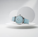  Shop Authentic IWC Portofino Automatic Blue Dial Blue Leather Strap Watch for Women - IW357416 - Luxxuri