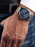  Shop Authentic Hugo Boss Jet Blue Dial Silver Mesh Bracelet Watch for Men - 1513441 - Luxxuri