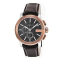  Shop Authentic Gucci G Chrono Black Dial Brown Leather Strap Watch For Men - YA101202 - Luxxuri