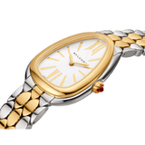  Shop Authentic Bvlgari Serpenti Seduttori Quartz Silver Dial Silver Steel Strap Watch for Women - SERPENTI103144 - Luxxuri
