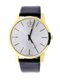  Shop Authentic Calvin Klein City Silver Dial Black Leather Strap Watch For Men - K2G21520 - Luxxuri