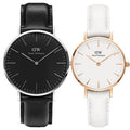  Shop Authentic Daniel Wellington Classic Sheffield Black Dial Black Leather Strap Watch For Men - DW00100133 - Luxxuri