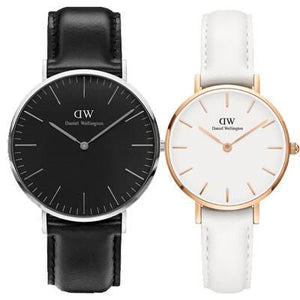 Shop Authentic Daniel Wellington Classic Sheffield Black Dial Black Leather Strap Watch For Men - DW00100133 - Luxxuri