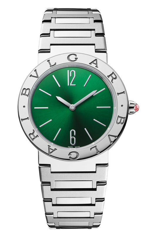  Shop Authentic Bvlgari Bvlgari Bvlgari Lady Green Dial Silver Steel Strap Watch for Women - BVLGARI103693 - Luxxuri