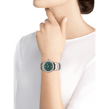  Shop Authentic Bvlgari Bvlgari Bvlgari Lady Green Dial Silver Steel Strap Watch for Women - BVLGARI103693 - Luxxuri
