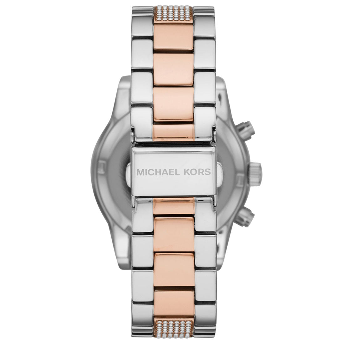  Shop Authentic Michael Kors Ritz Chronograph White Dial Two Tone Steel Strap Watch For Women - MK6651 - Luxxuri