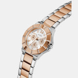  Shop Authentic Guess Sunray Multifunction Crystals Silver Dial Two Tone Steel Strap Watch For Women - GW0616L3 - Luxxuri