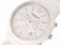  Shop Authentic Emporio Armani Ceramica Chronograph White Dial White Strap Watch For Men - AR1453 - Luxxuri