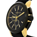  Shop Authentic Gucci G Chrono Black Dial Black Leather Strap Watch For Men - YA101203 - Luxxuri