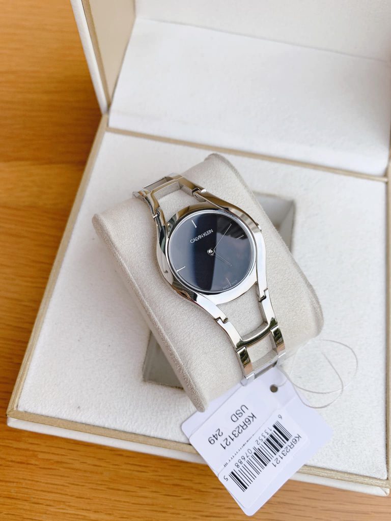  Shop Authentic Calvin Klein Class Black Dial Silver Steel Strap Watch for Women - K6R23121 - Luxxuri