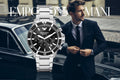  Shop Authentic Emporio Armani Diver Chronograph Quartz Black Dial Silver Steel Strap Watch For Men - AR11360 - Luxxuri
