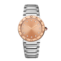  Shop Authentic Bvlgari Bvlgari Bvlgari Resort Limited Edition Diamonds Gold Dial Silver Steel Strap Watch for Women - BVLGARI103682 - Luxxuri