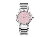  Shop Authentic Bvlgari Bvlgari Bvlgari Quartz Pink Dial Silver Steel Strap Watch for Women - BVLGARI103711 - Luxxuri