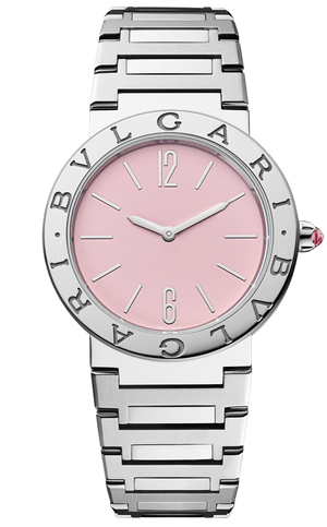  Shop Authentic Bvlgari Bvlgari Bvlgari Quartz Pink Dial Silver Steel Strap Watch for Women - BVLGARI103711 - Luxxuri