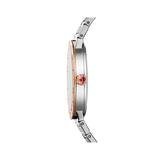  Shop Authentic Bvlgari Bvlgari Bvlgari Resort Limited Edition Diamonds Gold Dial Silver Steel Strap Watch for Women - BVLGARI103682 - Luxxuri