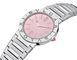  Shop Authentic Bvlgari Bvlgari Bvlgari Quartz Pink Dial Silver Steel Strap Watch for Women - BVLGARI103711 - Luxxuri