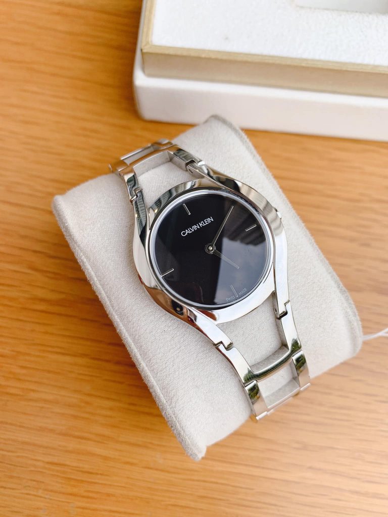  Shop Authentic Calvin Klein Class Black Dial Silver Steel Strap Watch for Women - K6R23121 - Luxxuri
