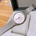  Shop Authentic Calvin Klein Minimal White Dial Silver Mesh Bracelet Watch for Men - K3M51152 - Luxxuri