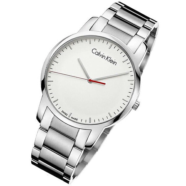  Shop Authentic Calvin Klein City Quartz White Dial Silver Steel Strap Watch for Men - K2G2G1Z6 - Luxxuri