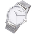  Shop Authentic Calvin Klein City Chronograph White Dial Silver Mesh Bracelet Watch for Men - K2G2G126 - Luxxuri