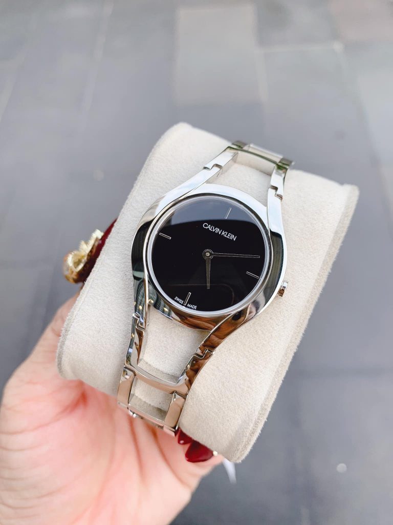  Shop Authentic Calvin Klein Class Black Dial Silver Steel Strap Watch for Women - K6R23121 - Luxxuri