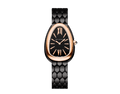  Shop Authentic Bvlgari Serpenti Seduttori Black Dial Black Steel Strap Watch for Women - SERPENTI103704 - Luxxuri