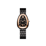  Shop Authentic Bvlgari Serpenti Seduttori Black Dial Black Steel Strap Watch for Women - SERPENTI103704 - Luxxuri