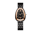  Shop Authentic Bvlgari Serpenti Seduttori Black Dial Black Steel Strap Watch for Women - SERPENTI103704 - Luxxuri