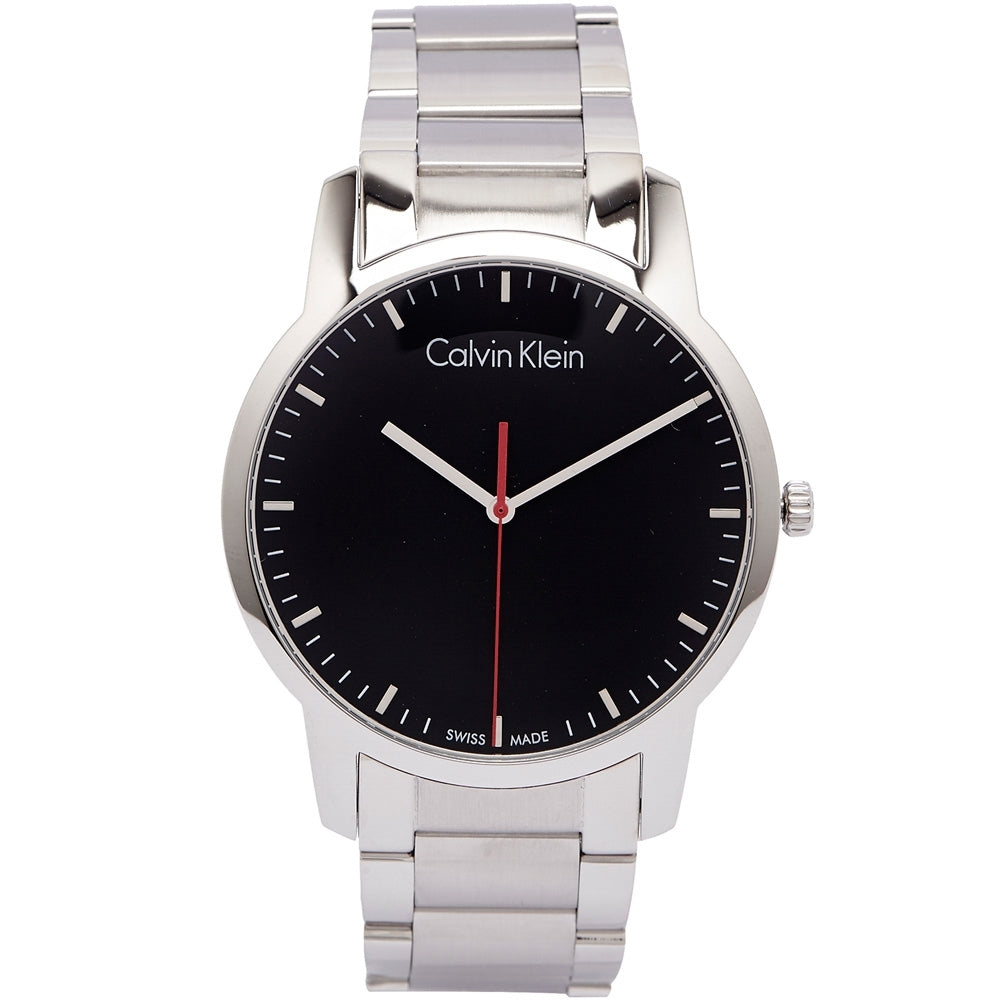  Shop Authentic Calvin Klein City Black Dial Silver Steel Strap Watch for Men - K2G2G141 - Luxxuri