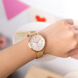  Shop Authentic Fossil Jacqueline Mother of Pearl White Dial Gold Mesh Strap Watch for Women - ES4352 - Luxxuri